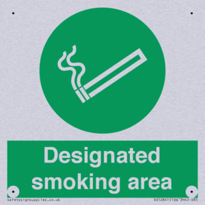 Designated smoking area
